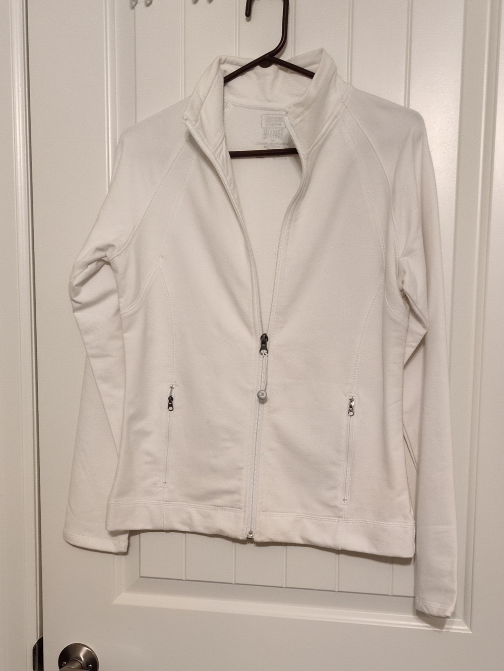 Denver Hayes White Women’s Full-Zip Bomber Jacket